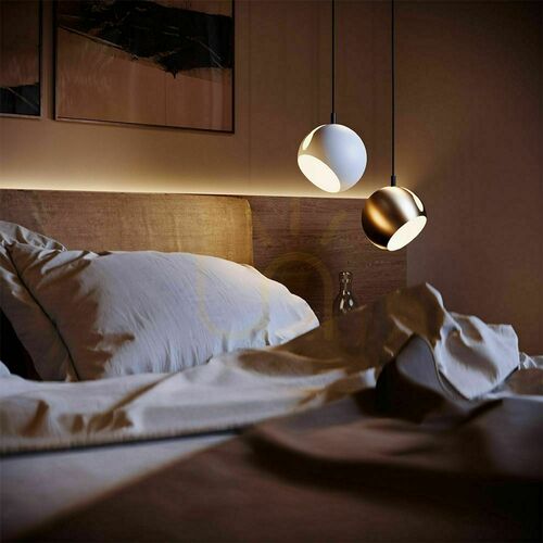 Prüfen Pendelleuchte s.luce Ball Gold Metall 20 cm E27 Modern