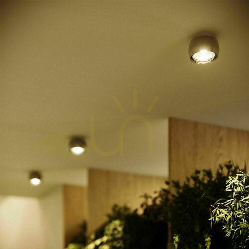 Prüfen Strahler s.luce Beam LED Aufputz silber Ø 8 cm 3000 K 7 W