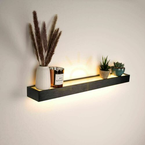 Prüfen LED-Deckenleuchte s.luce Cusa Silber Glas Metall 75 cm Warmweiß