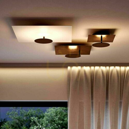 Prüfen Deckenleuchte s.luce Plate LED 60 cm Weiß dimmbar Metall rund Wohnzimmer