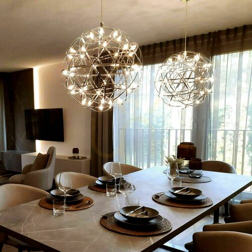 Prüfen Pendelleuchte s.luce Atom LED 50 cm schwarz dimmbar Metall modern