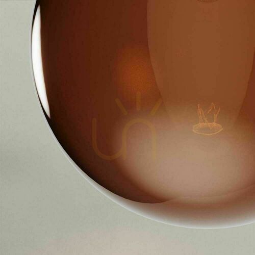 Prüfen Tischlampe s.luce Orb Glas Schwarz 20 cm E27 modern