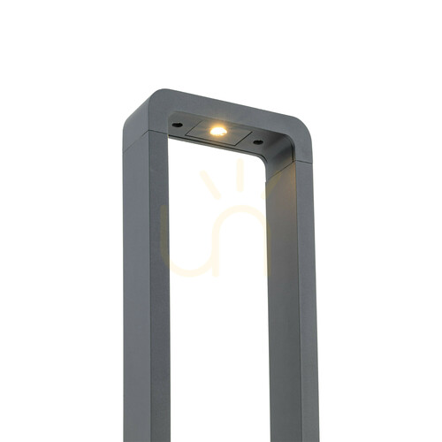 Prüfen LED-Wegeleuchte TK-Lighting ARIUS M GRAY 19004 graphitgrau 60 cm 3000K IP54