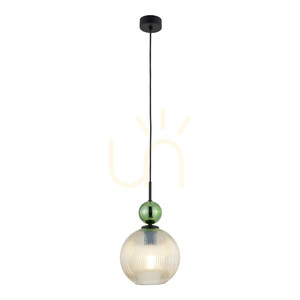 Sophia Big Green Cognac Pendelleuchte 1 Xe27 small 6