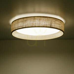 TK-Lighting DEMI JUTA LED-Deckenleuchte, 30 cm, Beige small 2