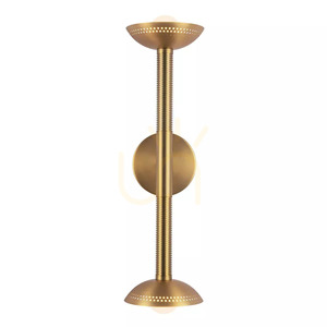 LED-Wandleuchte Arden - 2 Lichtquellen - Gebürstetes Gold Elstead small 1