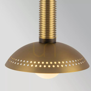 Kleine Arden LED-Pendelleuchte – gebürstetes Gold von Elstead small 3