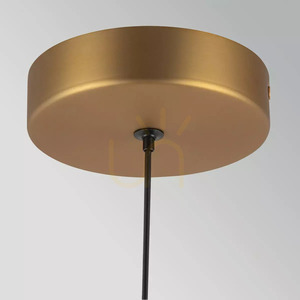 Kleine Arden LED-Pendelleuchte – gebürstetes Gold von Elstead small 4