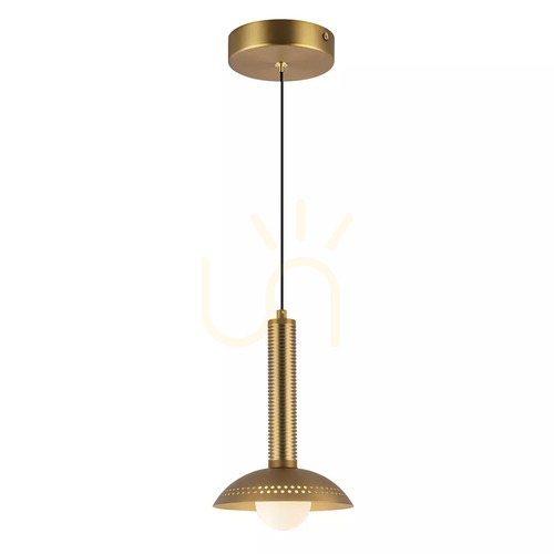 Prüfen Arden Small LED-Pendelleuchte – gebürstetes Gold von Elstead