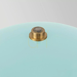 Kleine kabellose LED-Akku-Tischleuchte Poppy - Hellblau Elstead small 4