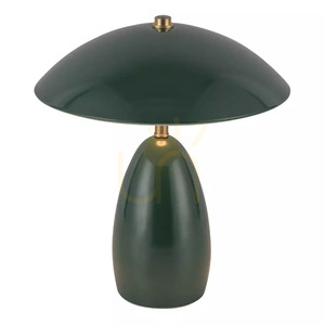 Poppy Akku-LED-Tischleuchte, kabellos – Dunkelgrün von Elstead small 1