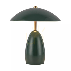 Poppy Akku-LED-Tischleuchte, kabellos – Dunkelgrün von Elstead small 2