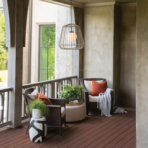 Arlen große Außen-Hängelaterne – 1 Lichtquelle – Schwarz, Rattan Elstead small 7