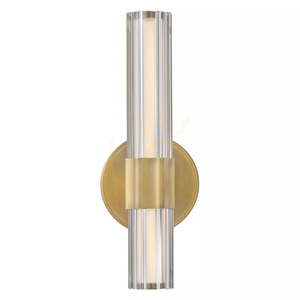Georgette kleine LED-Wandleuchte – lackiertes Messing, Elstead small 1