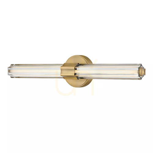 Prüfen Georgette mittelgroße LED-Wandleuchte – lackiertes Messing, Elstead