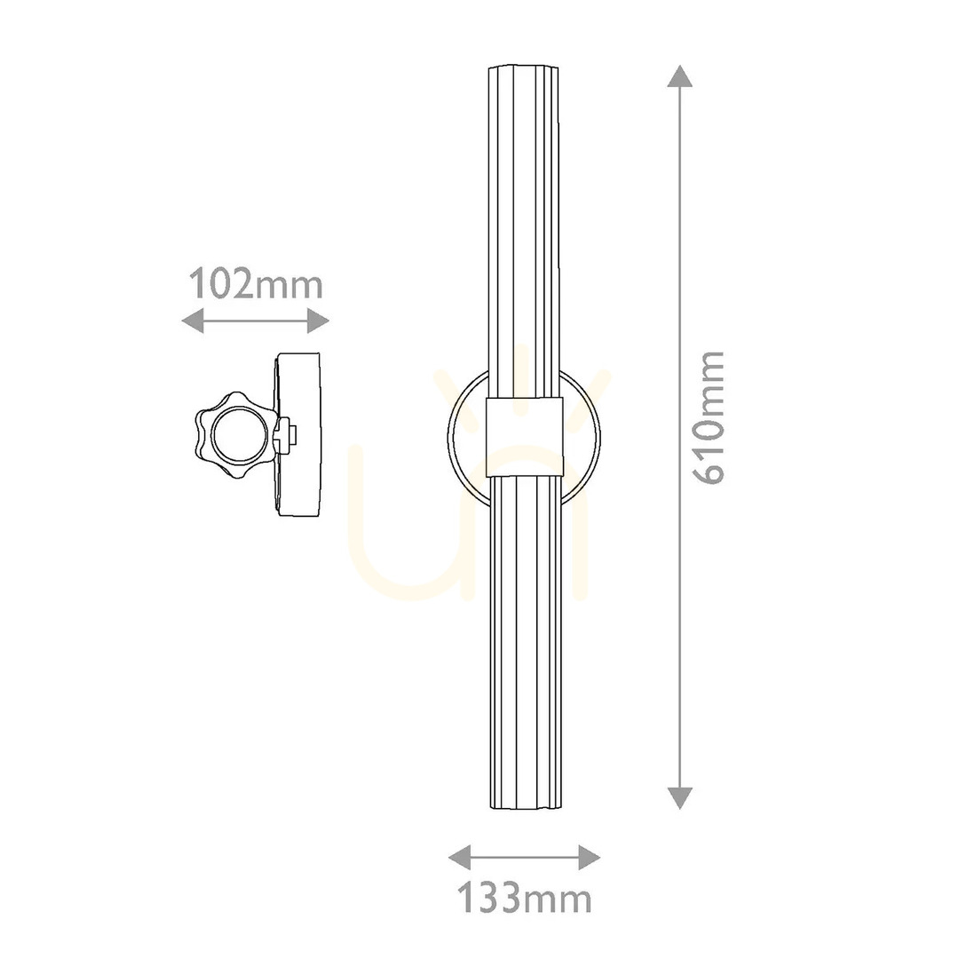 Anzeige Georgette Medium LED-Wandleuchte – Elstead, lackiertes Messing Georgette Medium LED-Wandleuchte – Elstead, lackiertes Messing