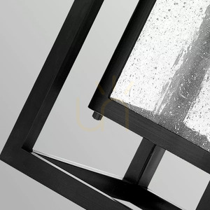 Republic mittlere Außenwandlaterne – 1 Lichtquelle – Schwarz Elstead small 2