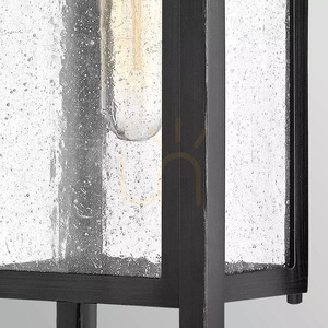 Republic mittlere Außenwandlaterne – 1 Lichtquelle – Schwarz Elstead small 4