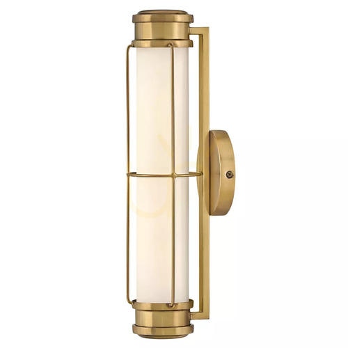 Prüfen Saylor kleine LED-Wandleuchte - Messing Heritage Brass Elstead