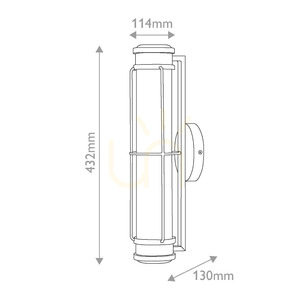 Saylor Small LED-Wandleuchte – Classic Brass von Elstead 7 Saylor Small LED-Wandleuchte – Classic Brass von Elstead small 7