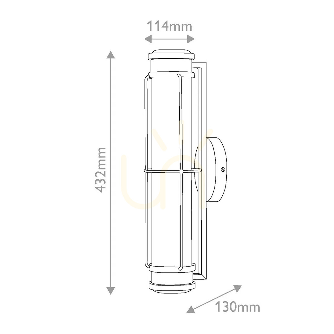 Vorschau Saylor Small LED-Wandleuchte – Classic Brass von Elstead Saylor Small LED-Wandleuchte – Classic Brass von Elstead