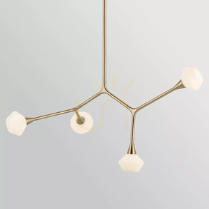 Cassius Pendelleuchte für Kücheninsel – 4 Lichtquellen – Champagne Bronze, Elstead small 3