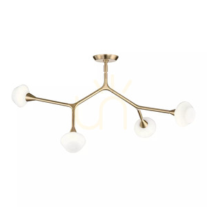 Cassius Pendelleuchte für Kücheninsel – 4 Lichtquellen – Champagne Bronze, Elstead small 7