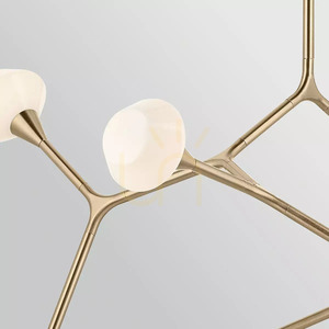 Cassius Pendelleuchte für Kücheninsel – 8 Lichtquellen – Champagne Bronze, Elstead small 3