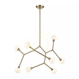 Cassius Pendelleuchte für Kücheninsel – 8 Lichtquellen – Champagne Bronze, Elstead small 0