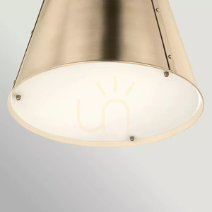 Etcher mittelgroße Pendelleuchte – 1 Lichtquelle – Champagner-Bronze Elstead small 3