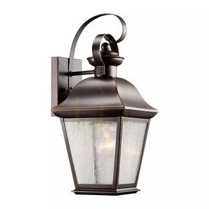 Wandleuchte „Mount Vernon“ (mittelgroß) – 1 Lichtquelle – Olde Bronze, Elstead small 0