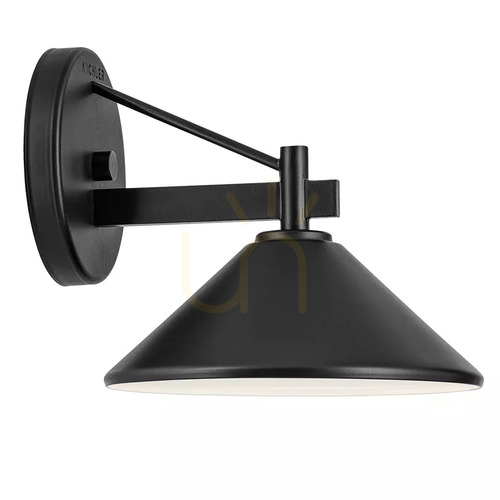 Prüfen Ripley Außenwandleuchte, klein – 1 Lichtquelle – Schwarz, Elstead