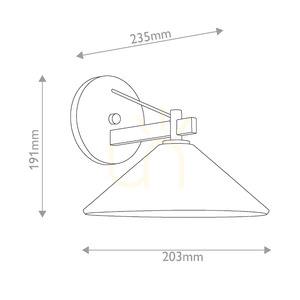 Ripley Außenwandleuchte, klein – 1 Lichtquelle – Schwarz, Elstead small 5