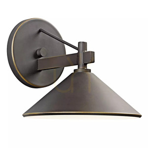 Ripley Außenwandleuchte, klein – 1 Lichtquelle – Olde Bronze, Elstead small 0