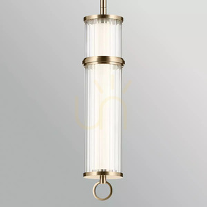 Riven LED-Pendelleuchte – Champagner-Bronze Elstead small 3