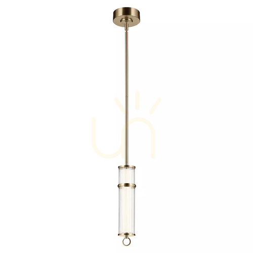 Prüfen Riven LED-Pendelleuchte – Champagner-Bronze Elstead