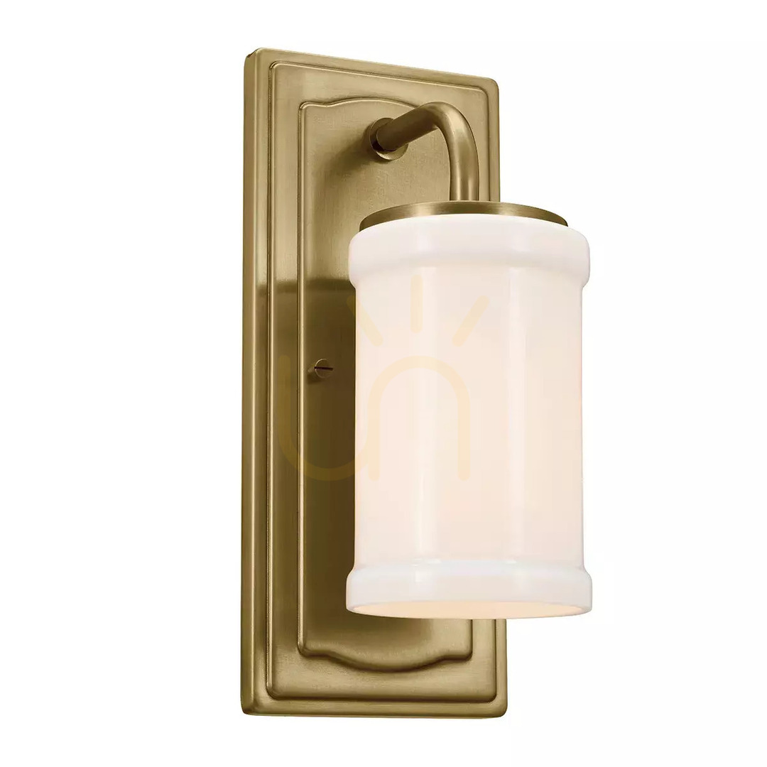 Anzeige Vetivene Wandleuchte – 1 Lichtquelle – Naturmessing von Elstead Vetivene Wandleuchte – 1 Lichtquelle – Naturmessing von Elstead