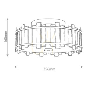Sentry Deckenleuchte – 2 Lichtquellen – Schwarz Elstead small 8
