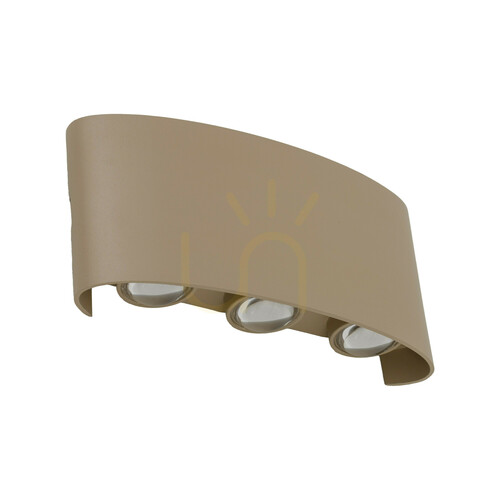 Prüfen Arrow Beige LED-Wandleuchte IP54