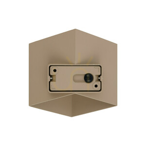 LED-Wandleuchte „Cube“ in Beige, Schutzart IP54 small 7