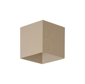 LED-Wandleuchte „Cube“ in Beige, Schutzart IP54 small 0