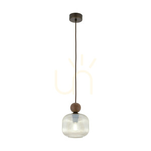 TK-Lighting BALLO ORZECH 11837 Pendelleuchte, cognacfarbenes Glas, 1×E14 small 7