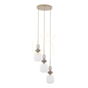 Zen Sabia Botti Hängeleuchte, weiß, 3 Xe14, Kreis small 0