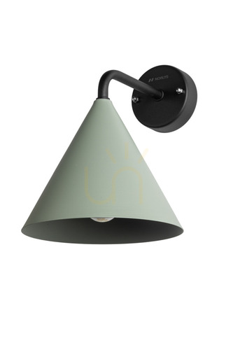 Prüfen Außenwandleuchte NORLYS Sigrid 235CG E27, Zementgrau, mit LED-Leuchtmittel und Sensor