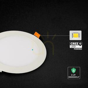 LED-Einbaupanel V-TAC PRO VT-1207CCT rund 170 mm 12 W 1150 lm 3000K/4000K/6500K weiß small 1