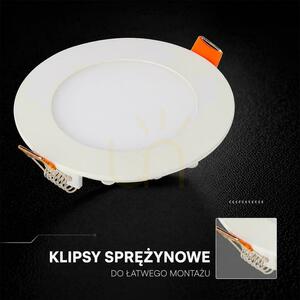 LED-Einbaupanel V-TAC PRO VT-1207CCT rund 170 mm 12 W 1150 lm 3000K/4000K/6500K weiß small 8