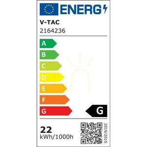 V-TAC PRO VT-2207CCT rundes LED-Einbaupanel 22W 1900lm CCT 3000K/4000K/6500K Ø24 cm, weiß small 9