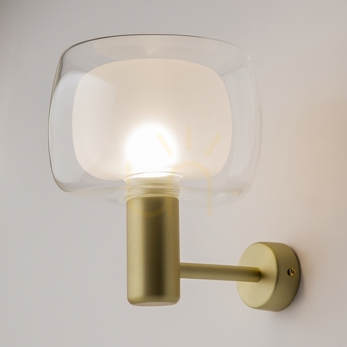 Prüfen Goldene Glas-Wandleuchte Vision E14 MOD411WL-01G Maytoni