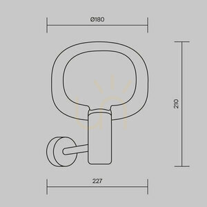 Goldene Glas-Wandleuchte Vision E14 MOD411WL-01G Maytoni small 11