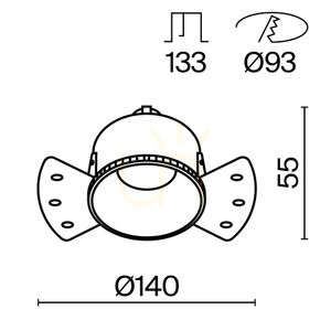 SHARE-Einbauleuchte DL051-01-GU10-RD-WMG Maytoni small 8